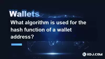 哪種算法用於錢包地址的哈希功能？