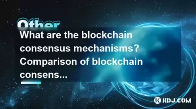 區塊鏈共識機制是什麼?比較區塊鏈共識機制 區塊鏈共識機制是什麼?比較區塊鏈共識機制