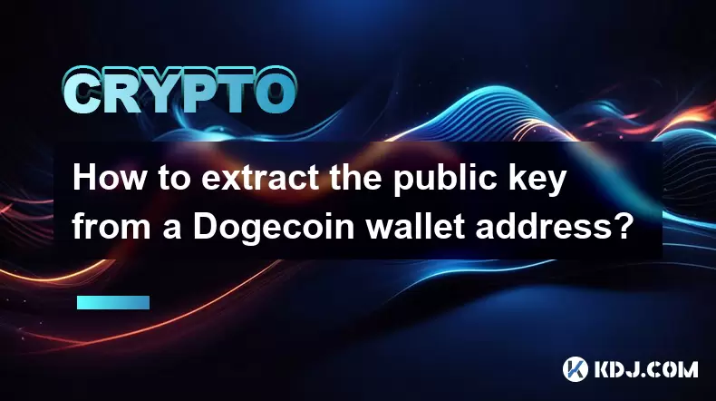 Bitcoinコインウォレットアドレスから公開キーを抽出する方法は? Bitcoinコインウォレットアドレスから公開キーを抽出する方法は?