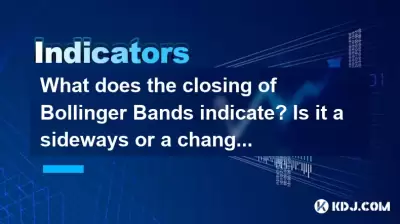 Qu'est-ce que la fermeture des bandes de Bollinger indique? Est-ce un signal latéralement ou un signal de changement?