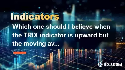 Lequel devrais-je croire lorsque l'indicateur Trix est à la hausse mais que la moyenne mobile est à la baisse?