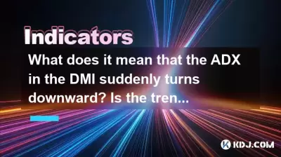 DMI中的ADX突然轉向下降是什麼意思？趨勢結束了嗎？