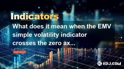 Qu'est-ce que cela signifie lorsque l'indicateur de volatilité simple EMV traverse l'axe zéro? La capitale a-t-elle commencé à couler?