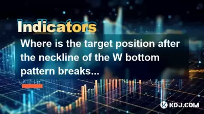Où est la position cible après que l'encolure du motif du fond W percède?