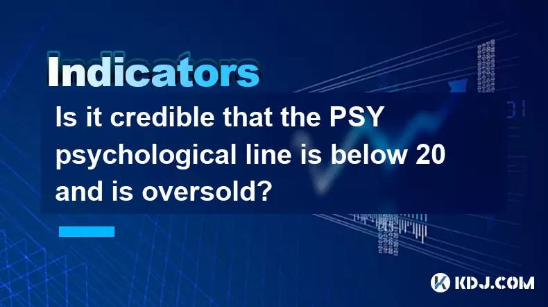 PSY Psychological Lineが20未満で、売られすぎていることは信頼できますか? PSY Psychological Lineが20未満で、売られすぎていることは信頼できますか?