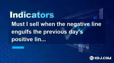 Must I sell when the negative line engulfs the previous day's positive line?