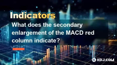 Qu'est-ce que l'élargissement secondaire de la colonne rouge MACD indique?