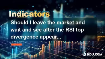 Should I leave the market and wait and see after the RSI top divergence appears?