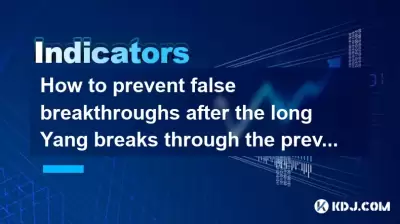 長陽突破以前的高位之後，如何防止虛假突破？