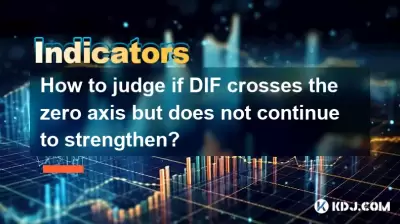 How to judge if DIF crosses the zero axis but does not continue to strengthen?