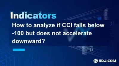 How to analyze if CCI falls below -100 but does not accelerate downward?
