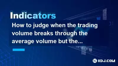 如何判斷交易量何時突破平均量，但價格不會提高？