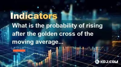 What is the probability of rising after the golden cross of the moving average?