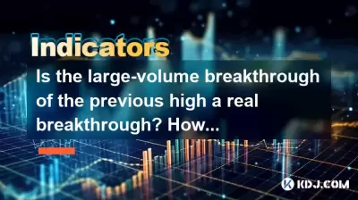 La percée à grand volume du haut précédent est-elle une vraie percée? Comment confirmer?