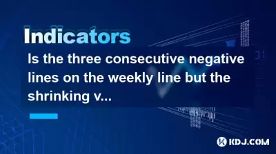 Sind die drei aufeinanderfolgenden negativen Linien auf der wöchentlichen Linie, aber das schrumpfende Volumen ein Signal für das Waschen des Marktes?