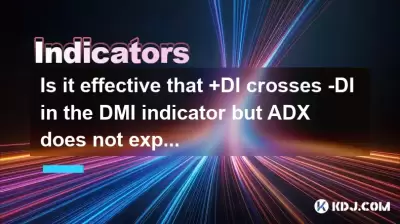 Is it effective that +DI crosses -DI in the DMI indicator but ADX does not expand? Is it effective that +DI crosses -DI in the DMI indicator but ADX does not expand?
