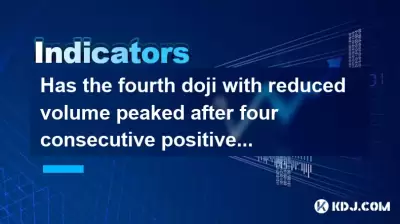 Hat das vierte Doji mit einem verringerten Volumen nach vier aufeinanderfolgenden positiven Positiven in der monatlichen Linie ihren Höhepunkt erreicht?