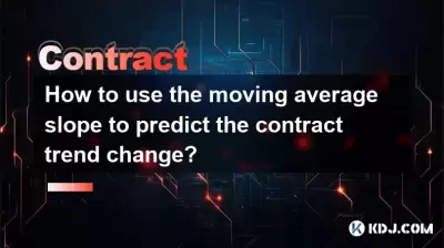 How to use the moving average slope to predict the contract trend change?