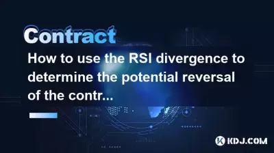 How to use the RSI divergence to determine the potential reversal of the contract?