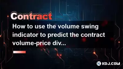 How to use the volume swing indicator to predict the contract volume-price divergence?