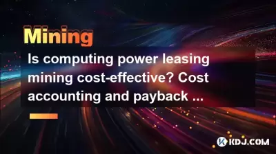 コンピューティングパワーリース鉱業は費用対効果が高いですか？費用会計と回収期間