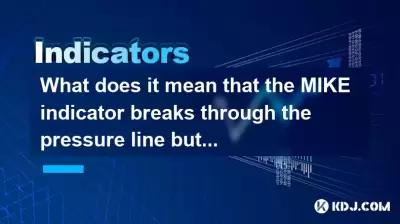 What does it mean that the MIKE indicator breaks through the pressure line but the price does not rise?