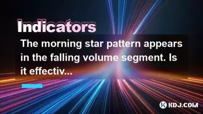 The morning star pattern appears in the falling volume segment. Is it effective?