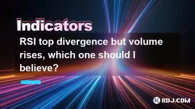 RSI top divergence but volume rises, which one should I believe?