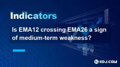 Is EMA12 crossing EMA26 a sign of medium-term weakness? Is EMA12 crossing EMA26 a sign of medium-term weakness?