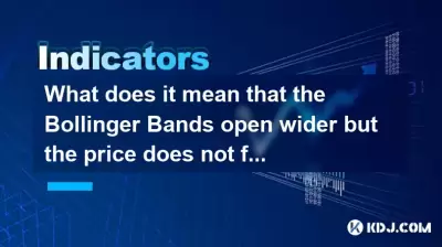 What does it mean that the Bollinger Bands open wider but the price does not follow the rise? What does it mean that the Bollinger Bands open wider but the price does not follow the rise?