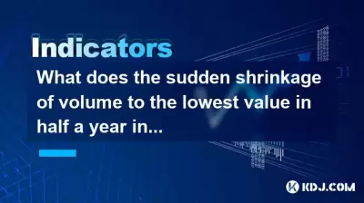 What does the sudden shrinkage of volume to the lowest value in half a year indicate?