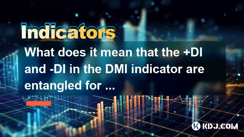 What does it mean that the +DI and -DI in the DMI indicator are entangled for a long time? What does it mean that the +DI and -DI in the DMI indicator are entangled for a long time?