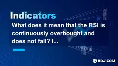 What does it mean that the RSI is continuously overbought and does not fall? Is it a strong feature or a risk? What does it mean that the RSI is continuously overbought and does not fall? Is it a strong feature or a risk?