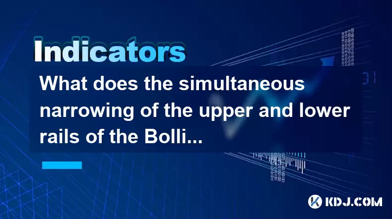 What does the simultaneous narrowing of the upper and lower rails of the Bollinger Bands indicate? How to predict the direction of the breakthrough? What does the simultaneous narrowing of the upper and lower rails of the Bollinger Bands indicate? How to predict the direction of the breakthrough?