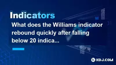 20 미만으로 떨어지면 Williams 지표는 무엇을 빠르게 반등합니까? 20 미만으로 떨어지면 Williams 지표는 무엇을 빠르게 반등합니까?