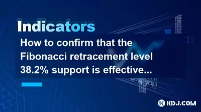 How to confirm that the Fibonacci retracement level 38.2% support is effective?