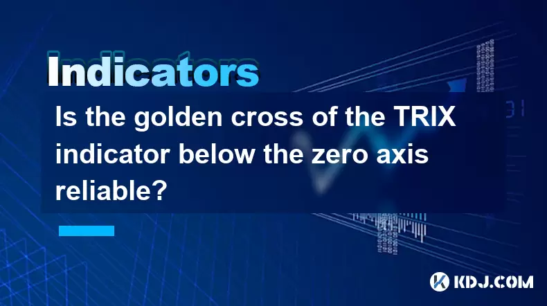 La croix dorée de l'indicateur Trix sous l'axe zéro est-elle fiable? La croix dorée de l'indicateur Trix sous l'axe zéro est-elle fiable?