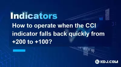 How to operate when the CCI indicator falls back quickly from +200 to +100?