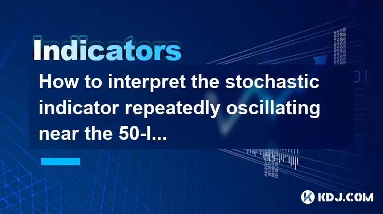 How to interpret the stochastic indicator repeatedly oscillating near the 50-level line? How to interpret the stochastic indicator repeatedly oscillating near the 50-level line?