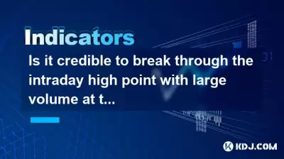 Is it credible to break through the intraday high point with large volume at the end of the trading day?