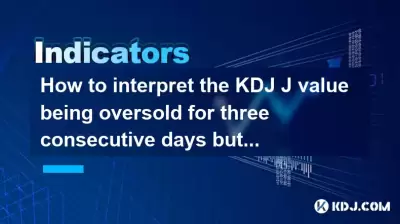 How to interpret the KDJ J value being oversold for three consecutive days but the negative line entity enlarged?