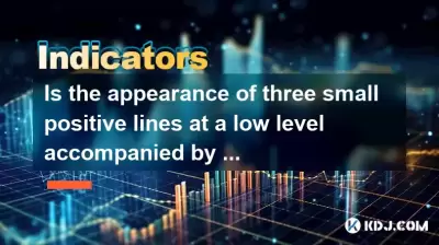 Is the appearance of three small positive lines at a low level accompanied by shrinking volume a sign of stabilization? Is the appearance of three small positive lines at a low level accompanied by shrinking volume a sign of stabilization?