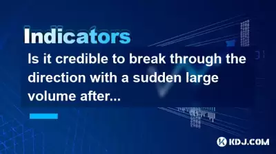 Is it credible to break through the direction with a sudden large volume after the moving average is glued together?