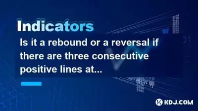 Est-ce un rebond ou un renversement s'il y a trois lignes positives consécutives en bas mais le volume est insuffisant?
