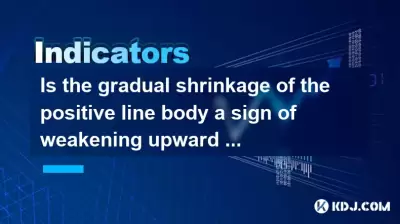 Is the gradual shrinkage of the positive line body a sign of weakening upward momentum?