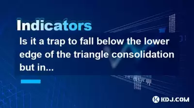 Ist es eine Falle, unter die untere Kante der Dreieckskonsolidierung zu fallen, aber unzureichendes Volumen?