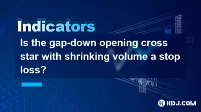 갭 다운 오프닝 크로스 스타가 수축 볼륨이 중지 손실입니까?