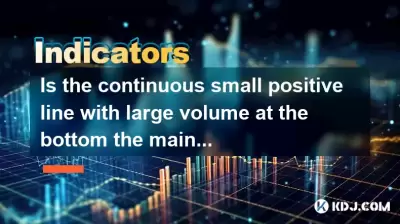 Is the continuous small positive line with large volume at the bottom the main position?