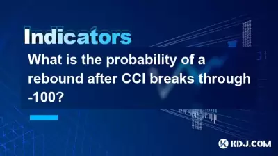 What is the probability of a rebound after CCI breaks through -100?