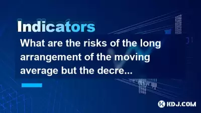 What are the risks of the long arrangement of the moving average but the decreasing trading volume?